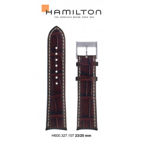 Horlogeband Hamilton H690327107 Leder Bruin 23mm